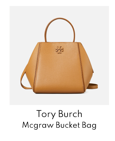 Tory Burch Mcgraw Leather Bucket Bag