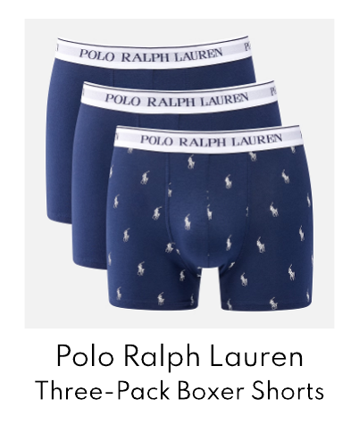 Polo Ralph Lauren Three-Pack Cotton-Blend Boxer Shorts