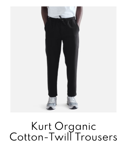 Wax London Kurt Organic Cotton-Twill Trousers