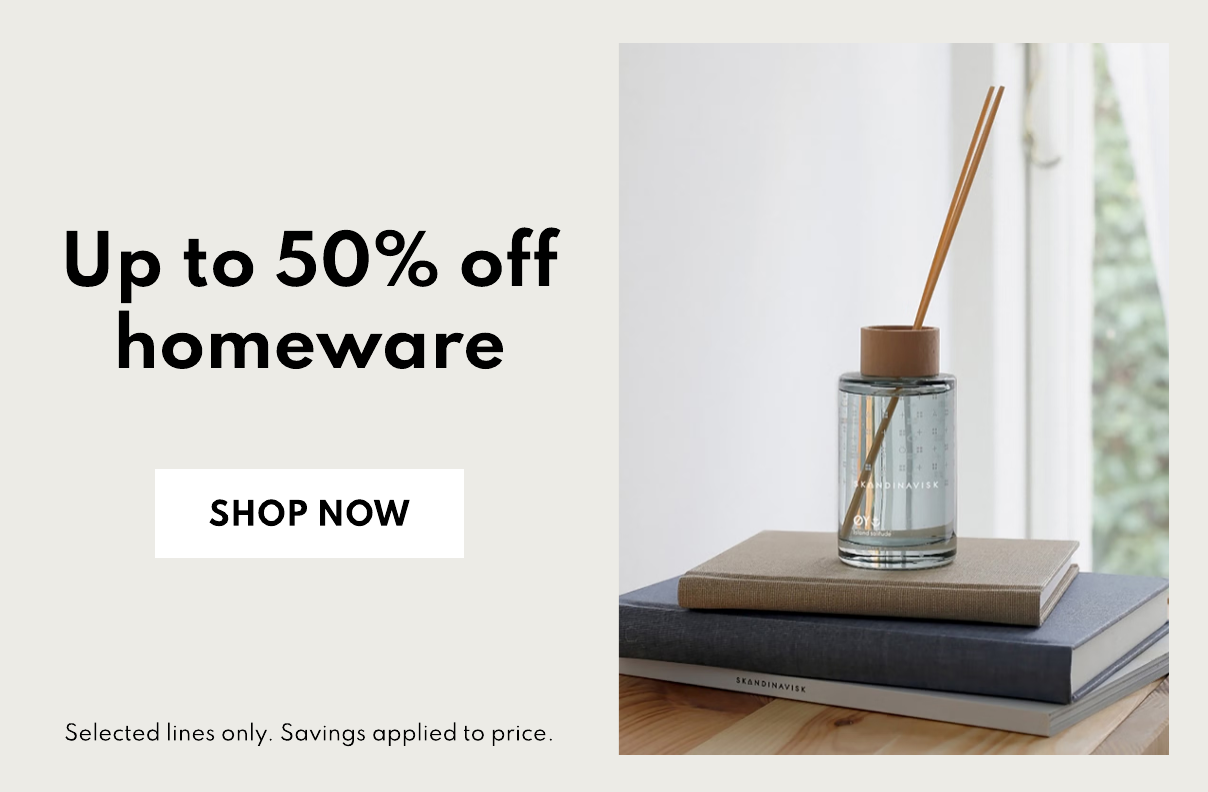 Up to 50% off homeware
