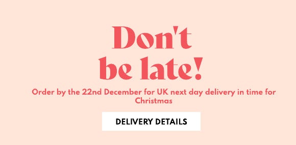 Order by 22nd December for UK next day delivery in time for Christmas. Delivery details.