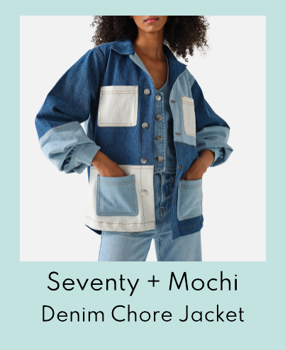 Seventy + Mochi Piper Patched Denim Chore Jacket