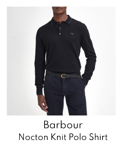 Barbour Nocton Cotton-Blend Knit Polo Shirt