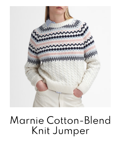 Barbour Marnie Cotton-Blend Knit Jumper