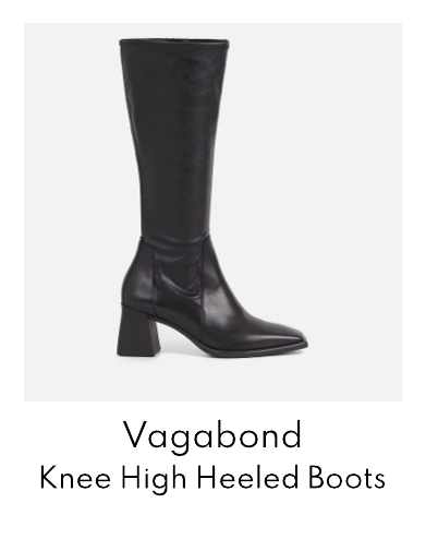 Vagabond Women's Hedda Leather Knee High Heeled Boots
