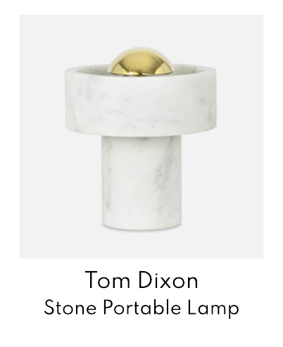 Tom Dixon Stone Portable Lamp LED - White/Grey