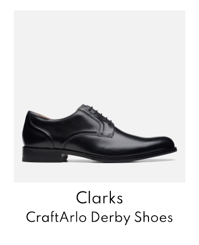 Clarks Men's CraftArlo Lace Leather Derby Shoes