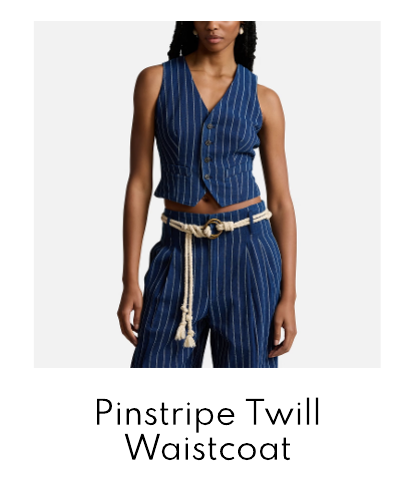 Polo Ralph Lauren Pinstripe Twill Waistcoat
