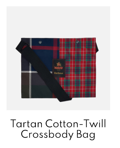 Barbour x Baracuta Tartan Cotton-Twill Crossbody Bag