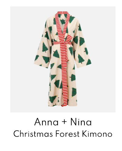 Anna + Nina Christmas Forest Long Kimono