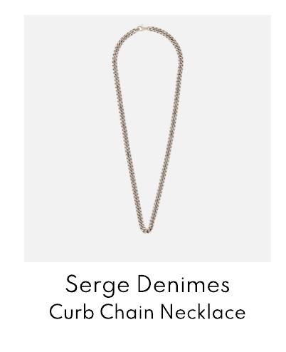 Serge Denimes Sterling Silver Curb Chain Necklace