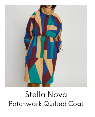 Stella Nova Patchwork Quilted Shell Coat