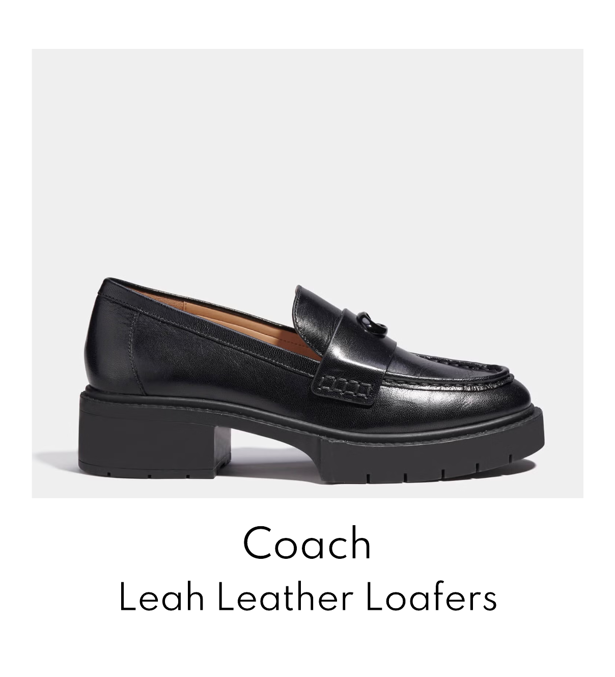 Coach Leah Leather Loafers