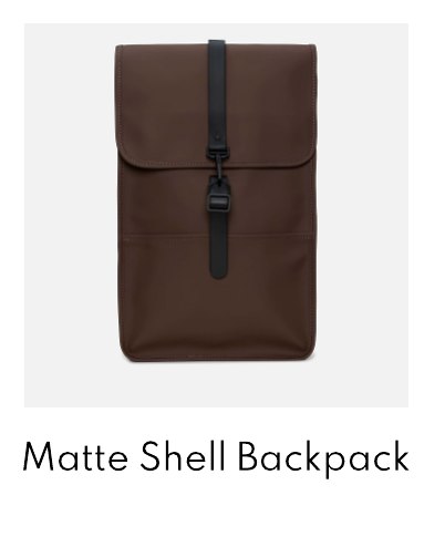 RAINS Matte Shell Backpack