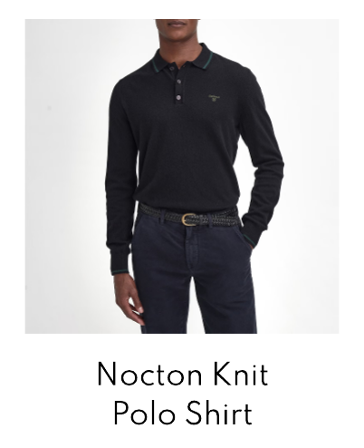 Barbour Nocton Cotton-Blend Knit Polo Shirt