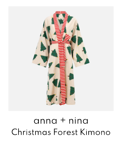 Anna + Nina Christmas Forest Long Kimono