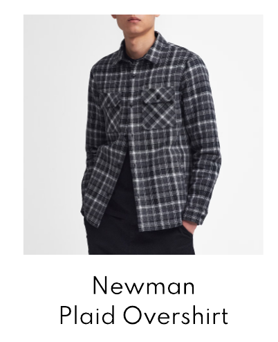 Barbour International Newman Plaid Cotton Flannel Overshirt