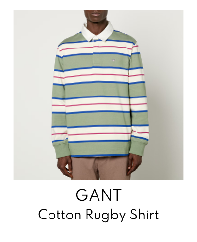 GANT Striped Heavy Rugger Cotton Rugby Shirt