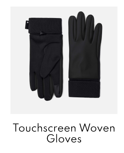 RAINS Touchscreen Woven Gloves