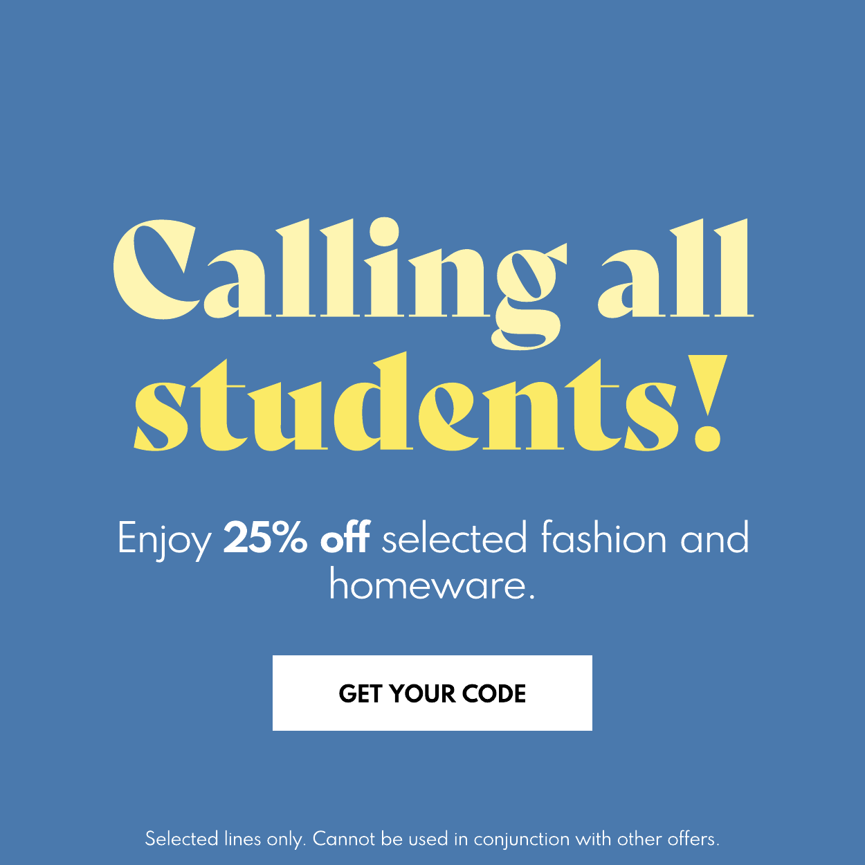 Calling all students
