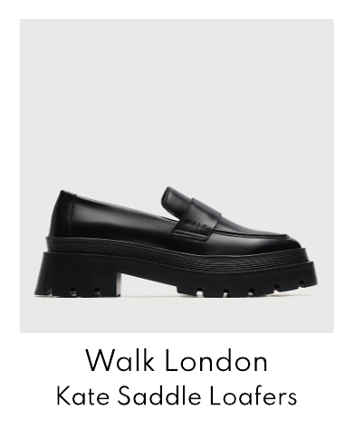 Walk London Women's Kate Leather Saddle Loafers