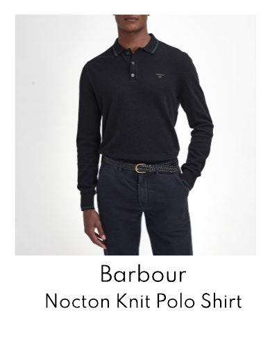 Barbour Nocton Cotton-Blend Knit Polo Shirt