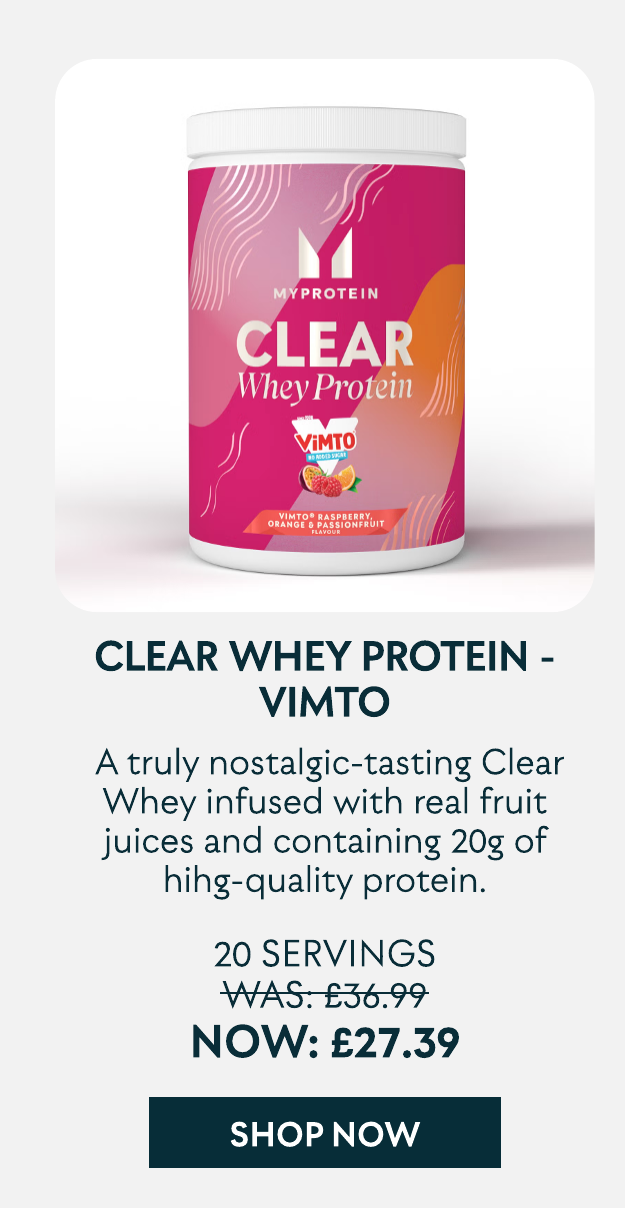 Clear Whey Isolate - Vimto ® Raspberry, Orange, Passionfruit