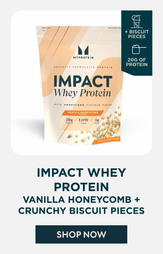 Impact Whey + Crunchy Biscuit Pieces