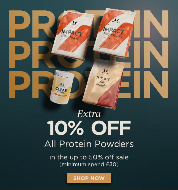 Up to 50% off + extra 10% off proteins