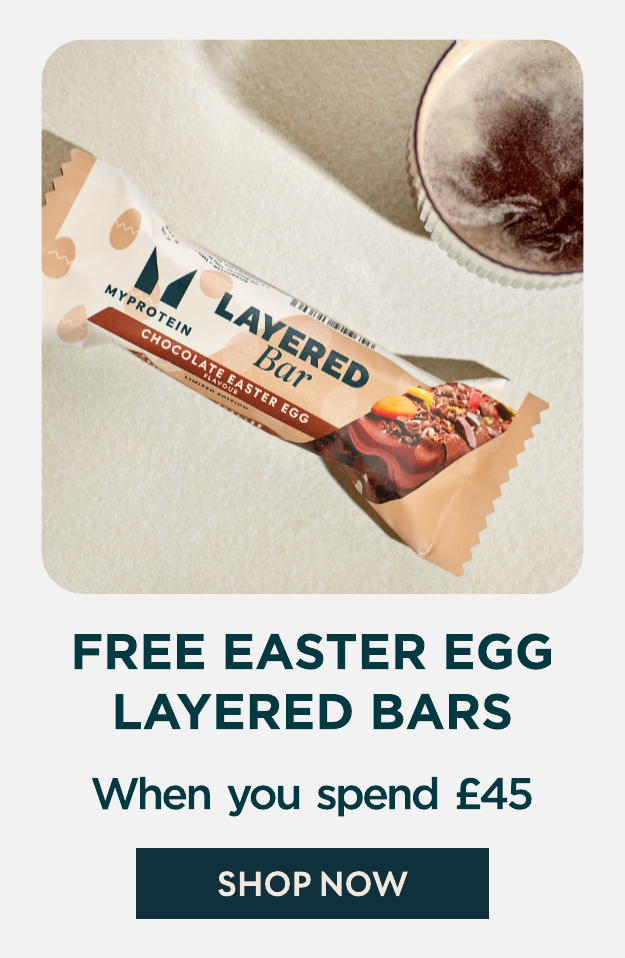 Free Easter Egg layered bars when you spend £45