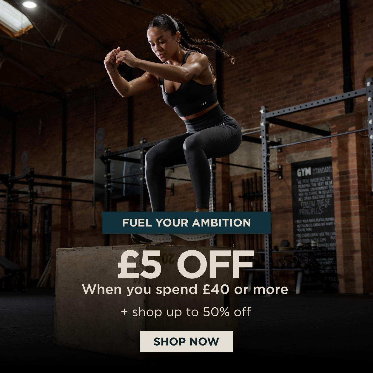 £5 off when you spend £40 or more