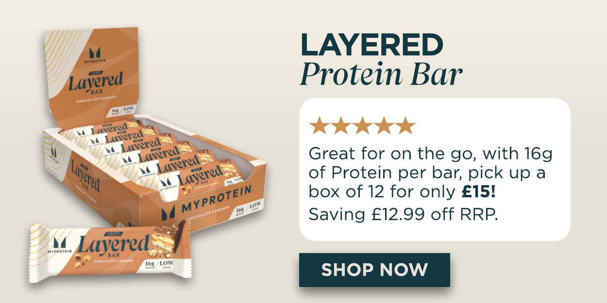 Pack of 12 Layered Protein Bars now £15