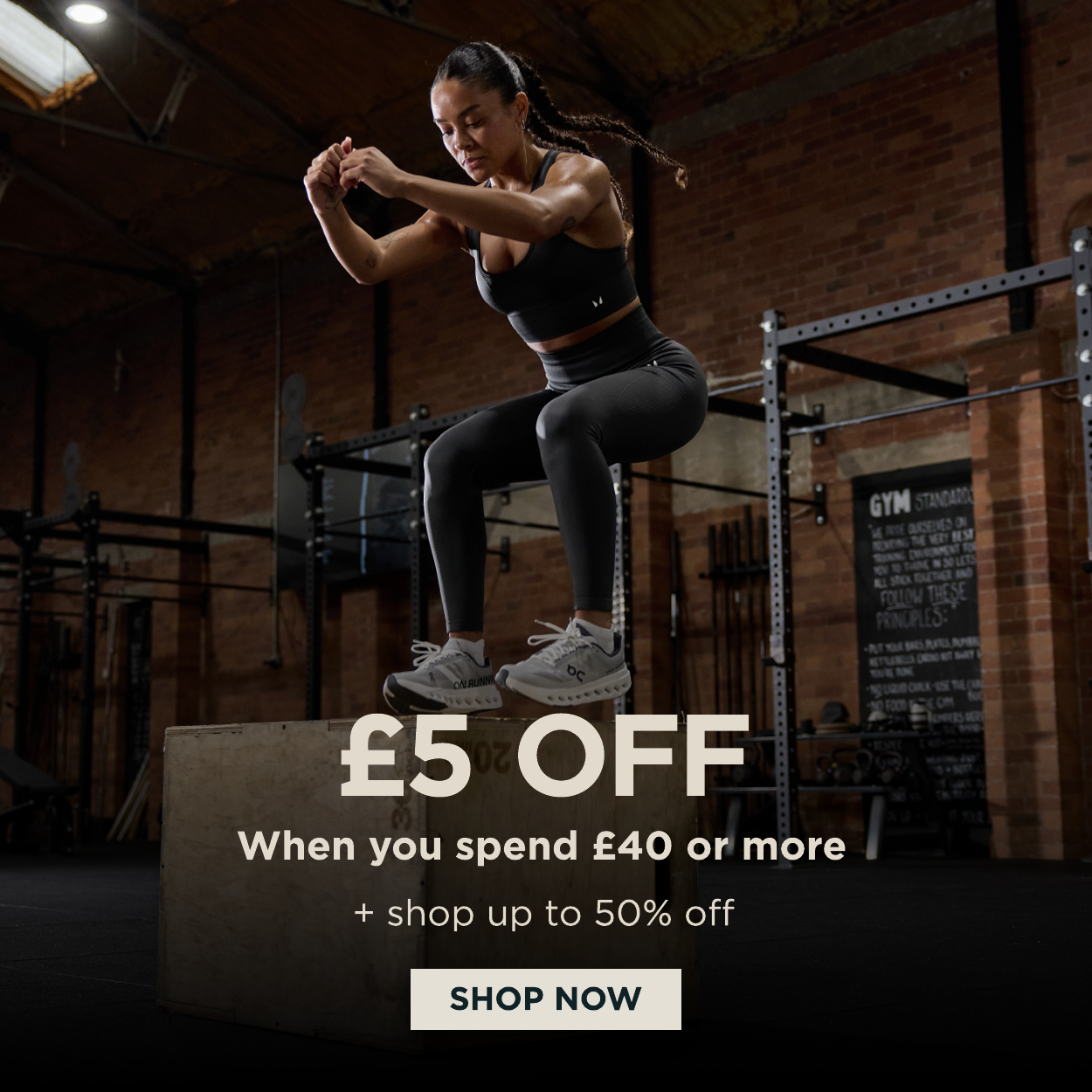 £5 off when you spend £40 or more
