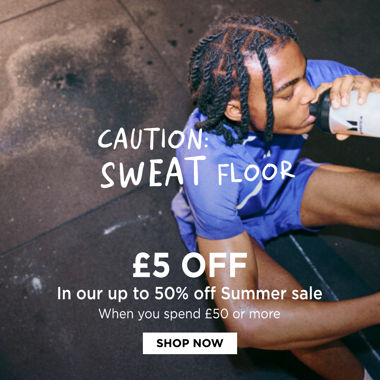 £5 off in our up to 50% off sale, when you spend £50 or more