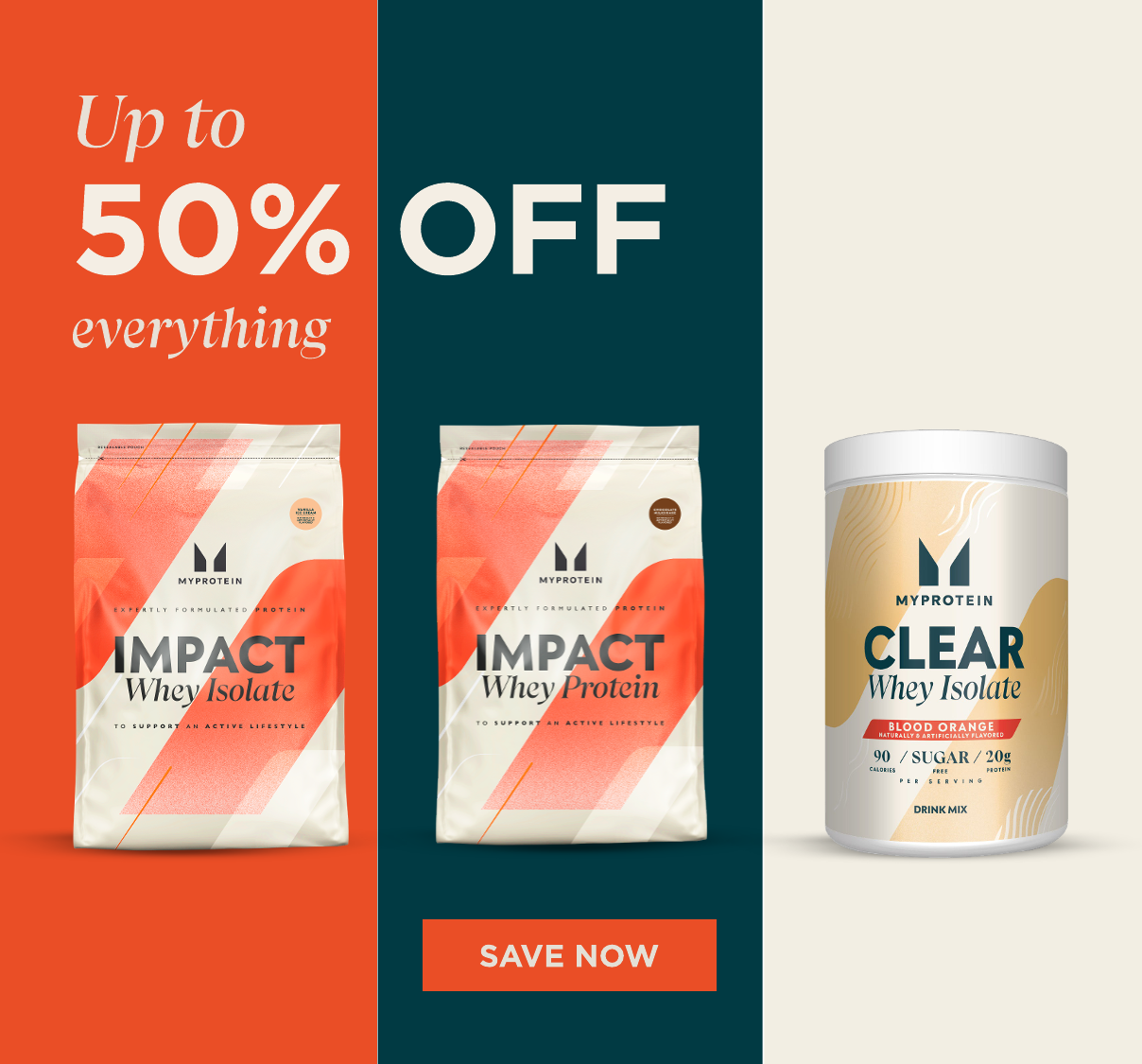 Up to 50% off everything