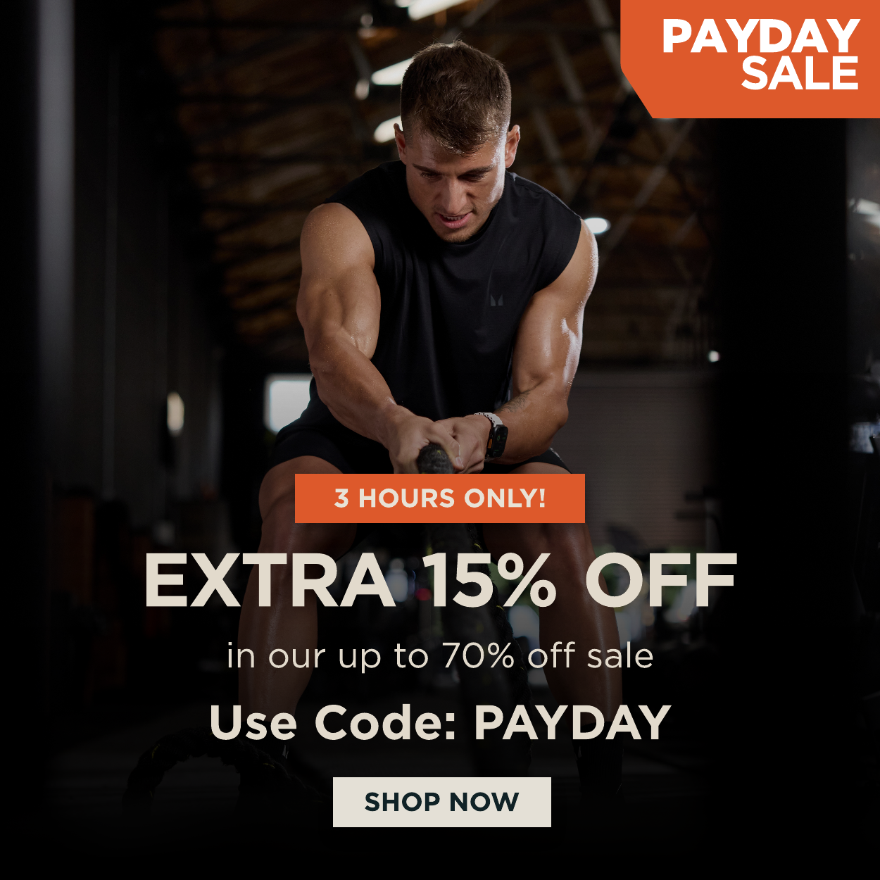 Extra 15% off with code: PAYDAY