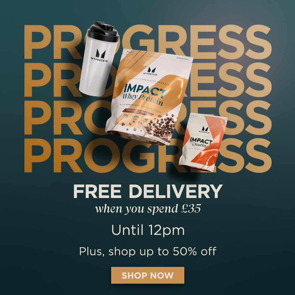 Free delivery when you spend £35 or more until 12pm