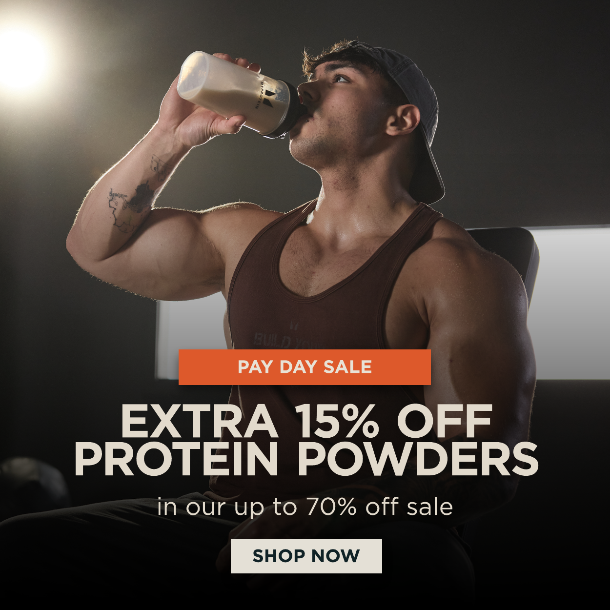 Extra 15% off Protein Powders
