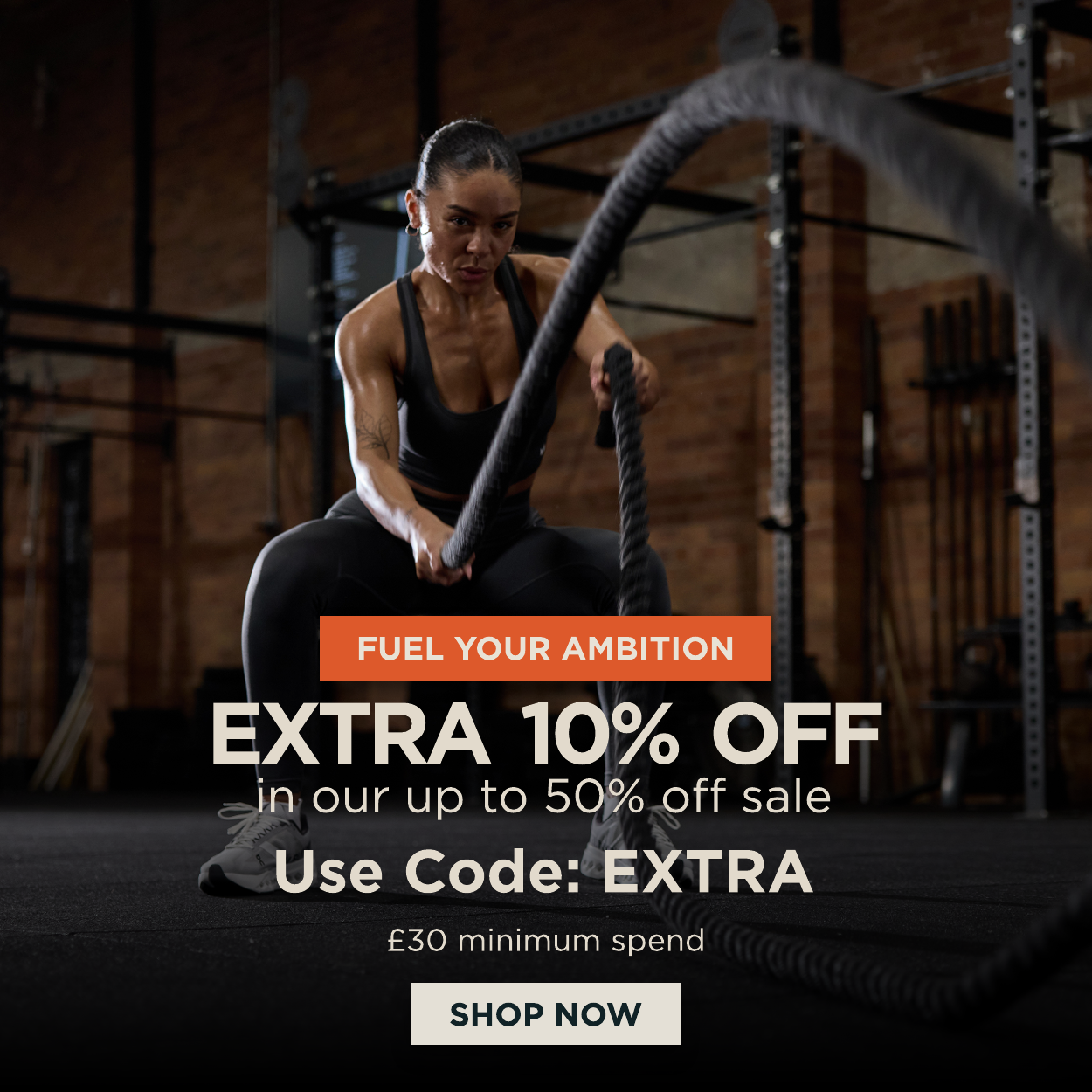 Extra 10% off in our up to 50% off sale, use code: EXTRA