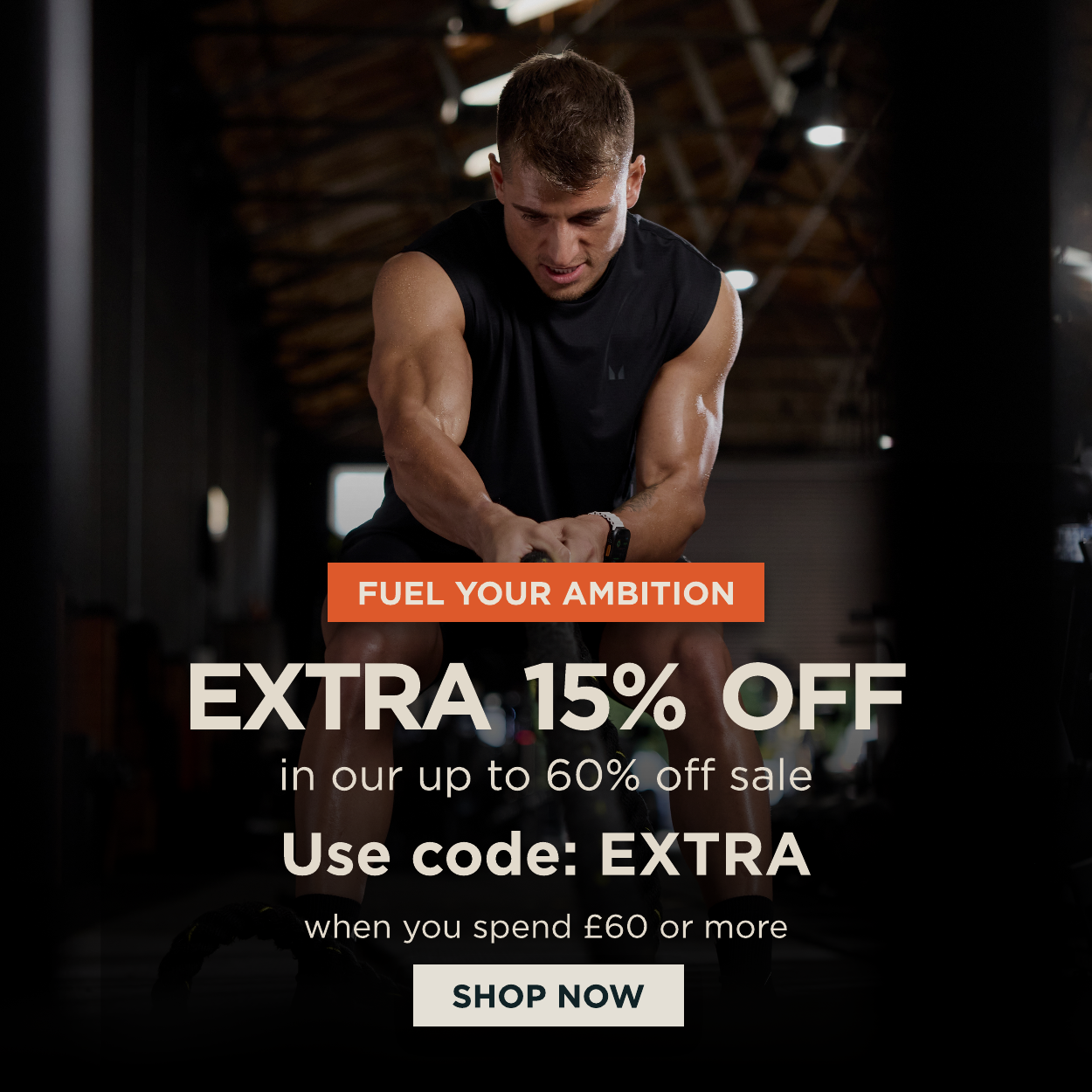 Extra 15% off in our up to 60% off sale with code: EXTRA