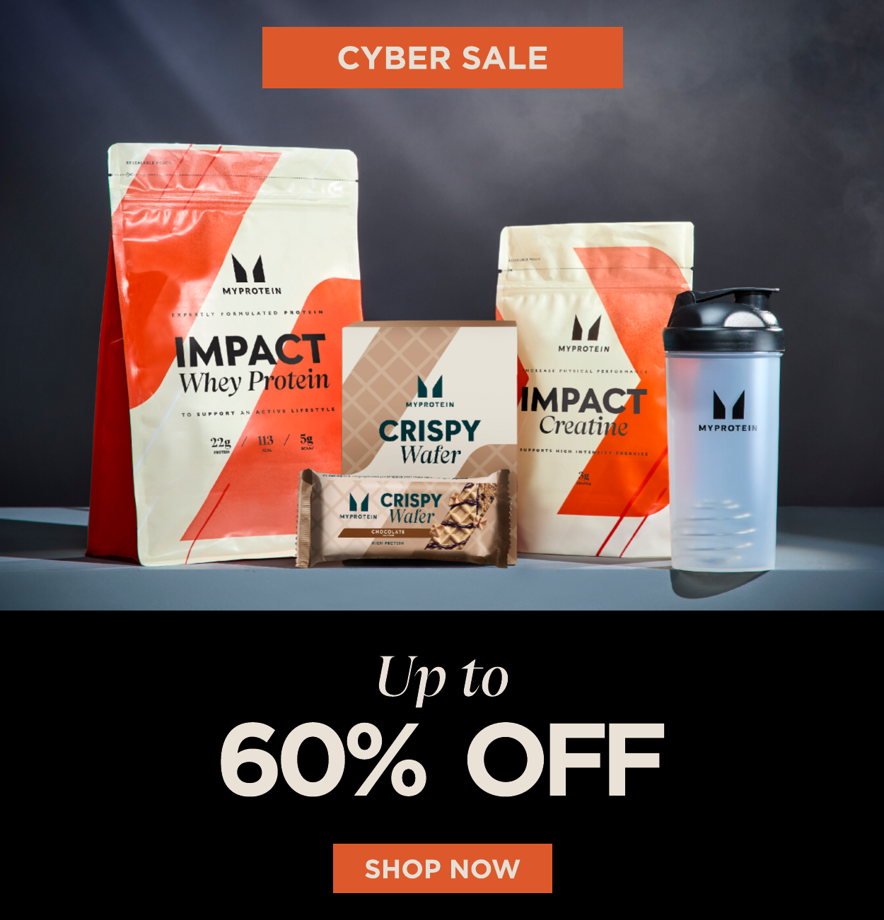 Up to 60% off cyber sale