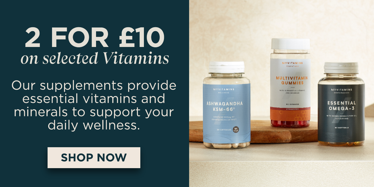 2 for £10 on selected Vitamins