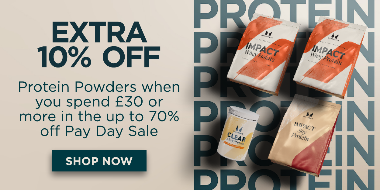 Up to 70% off + extra 10% off proteins