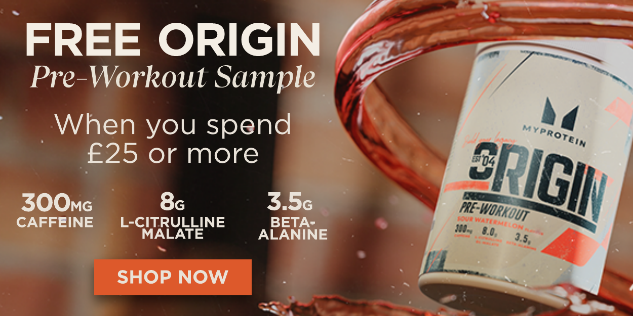 Free Origin sample when you spend £25