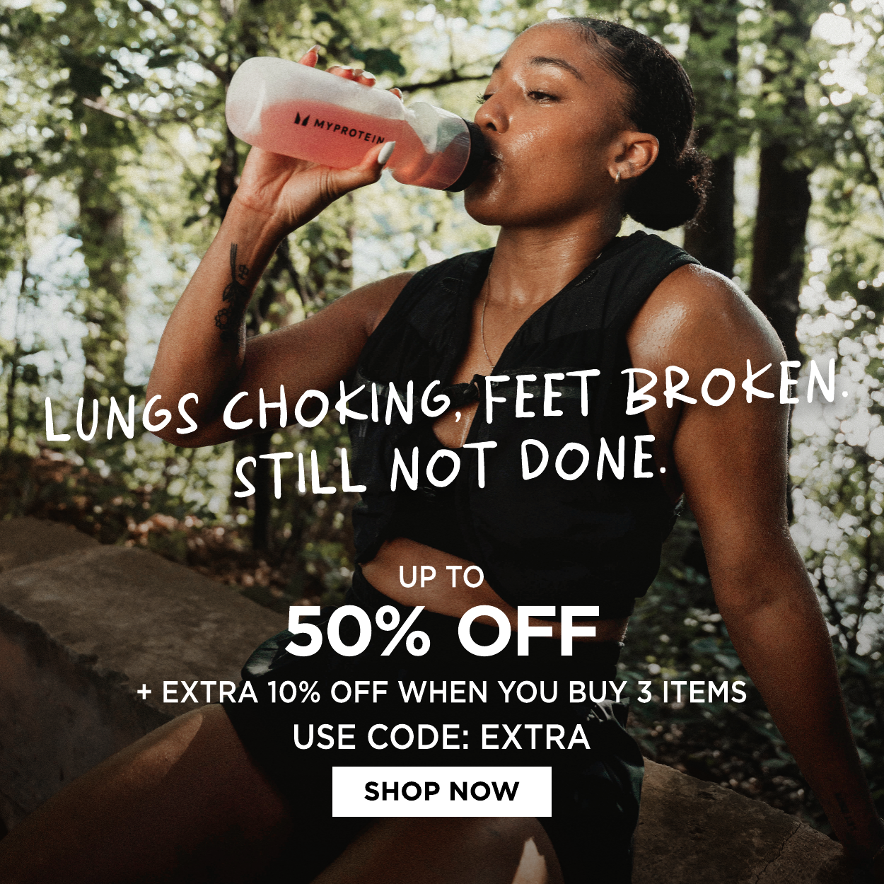 Up to 50% off + Extra 10% when you buy 3 items, use code: EXTRA