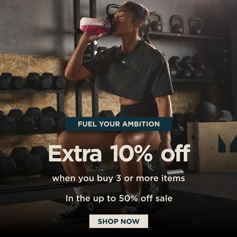 Up to 50% off. Extra 10% off when you buy 3 or more items.