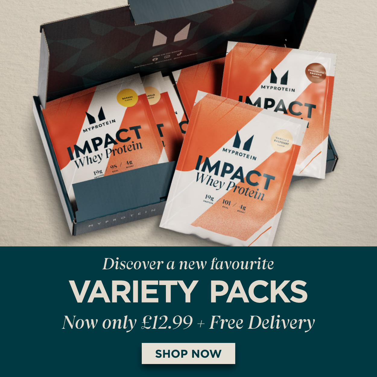 Variety packs now only £12.99 with free delivery