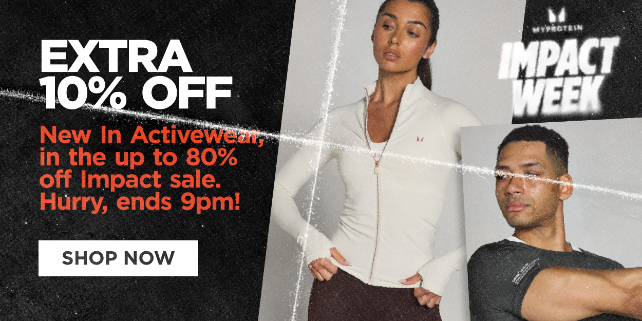 Extra 10% off New In Activewear until 9pm