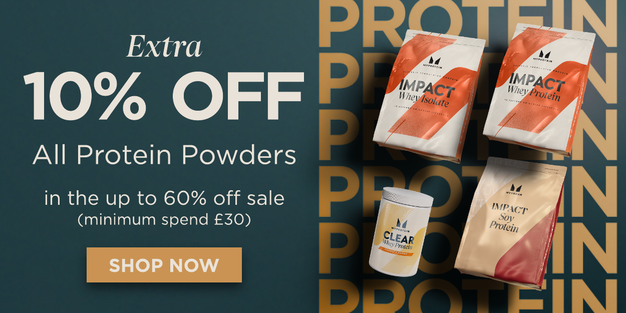 Up to 60% off + extra 10% off proteins