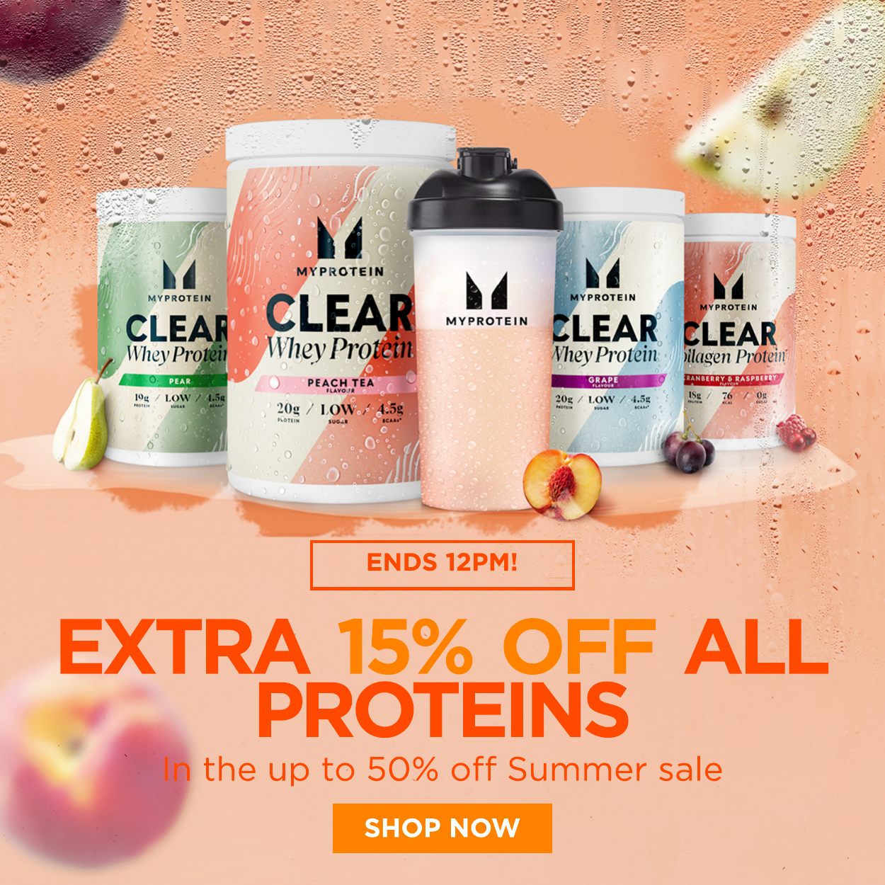 Extra 15% off all Proteins